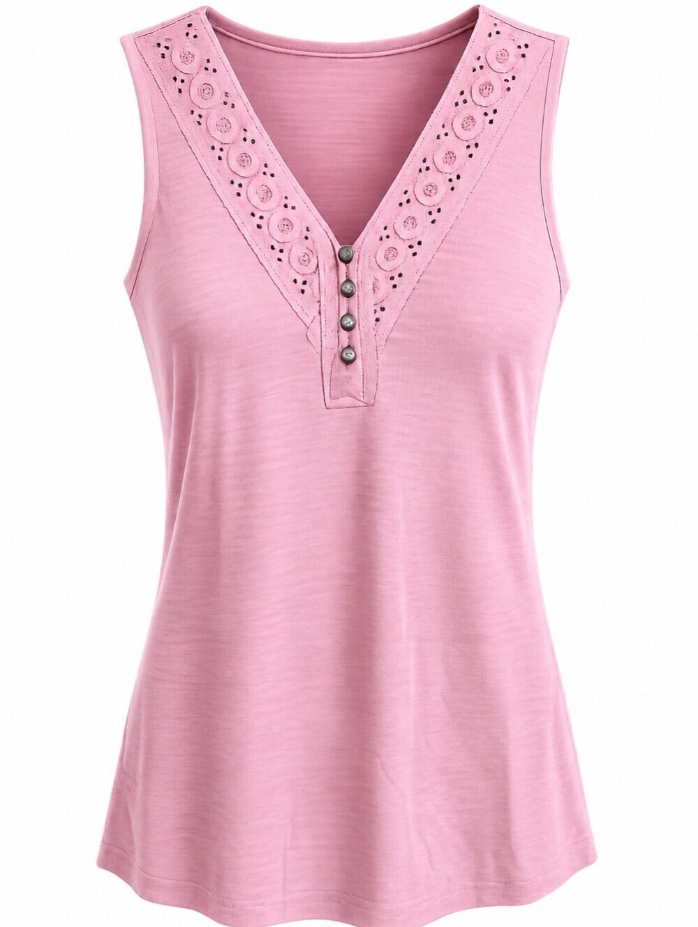 Maurices Mauve Eyelet Tank Top